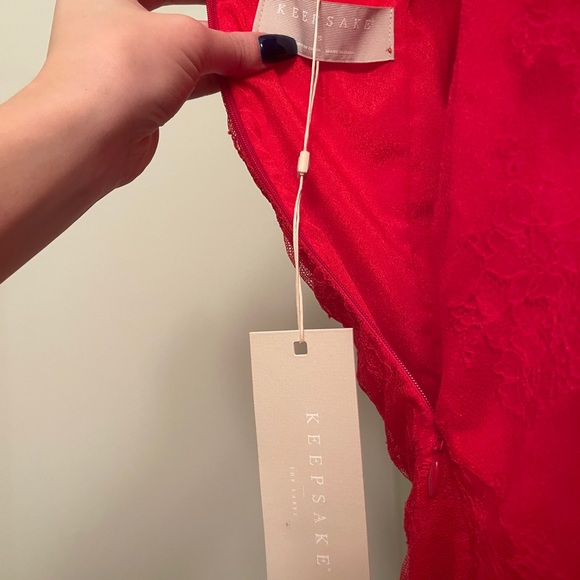 Little Red Lace Dress - Picture 5 of 6